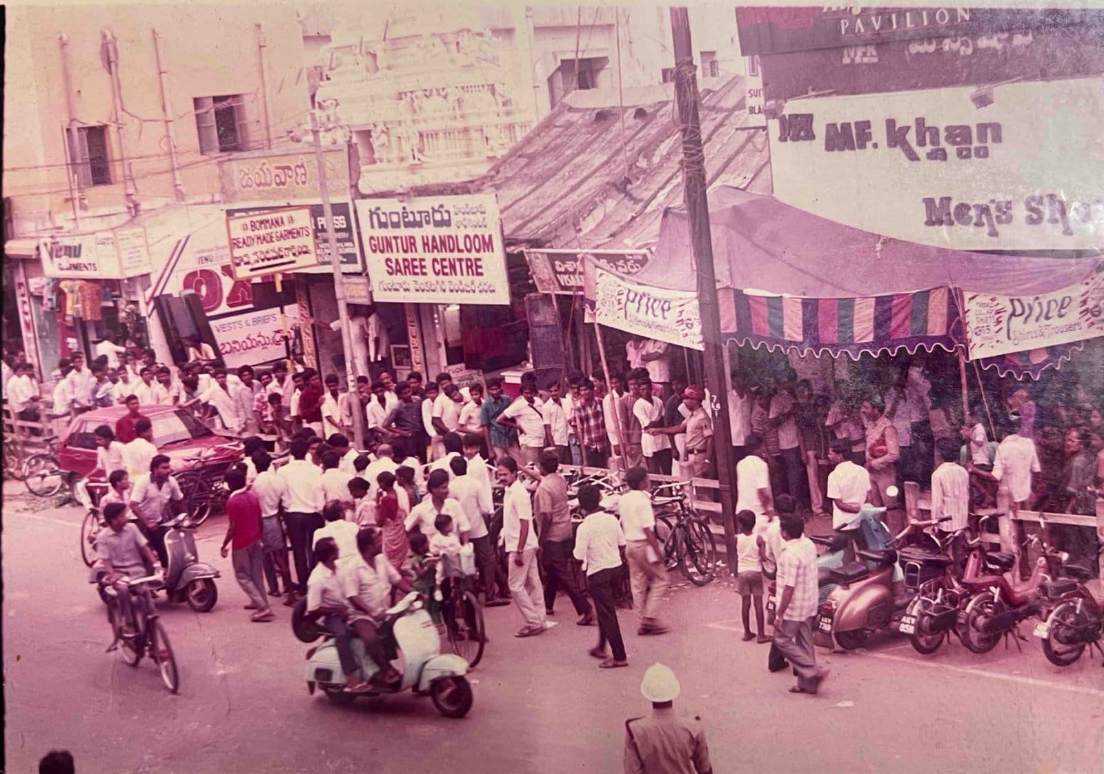 The Iconic Kotharoad Establishment (1960s - 1970s) - M.F. Khan & Co. storefront in the heart of Vizag’s historic commercial hub at Kotharoad. | MF.Khan Heritage Archives Visakhapatnam