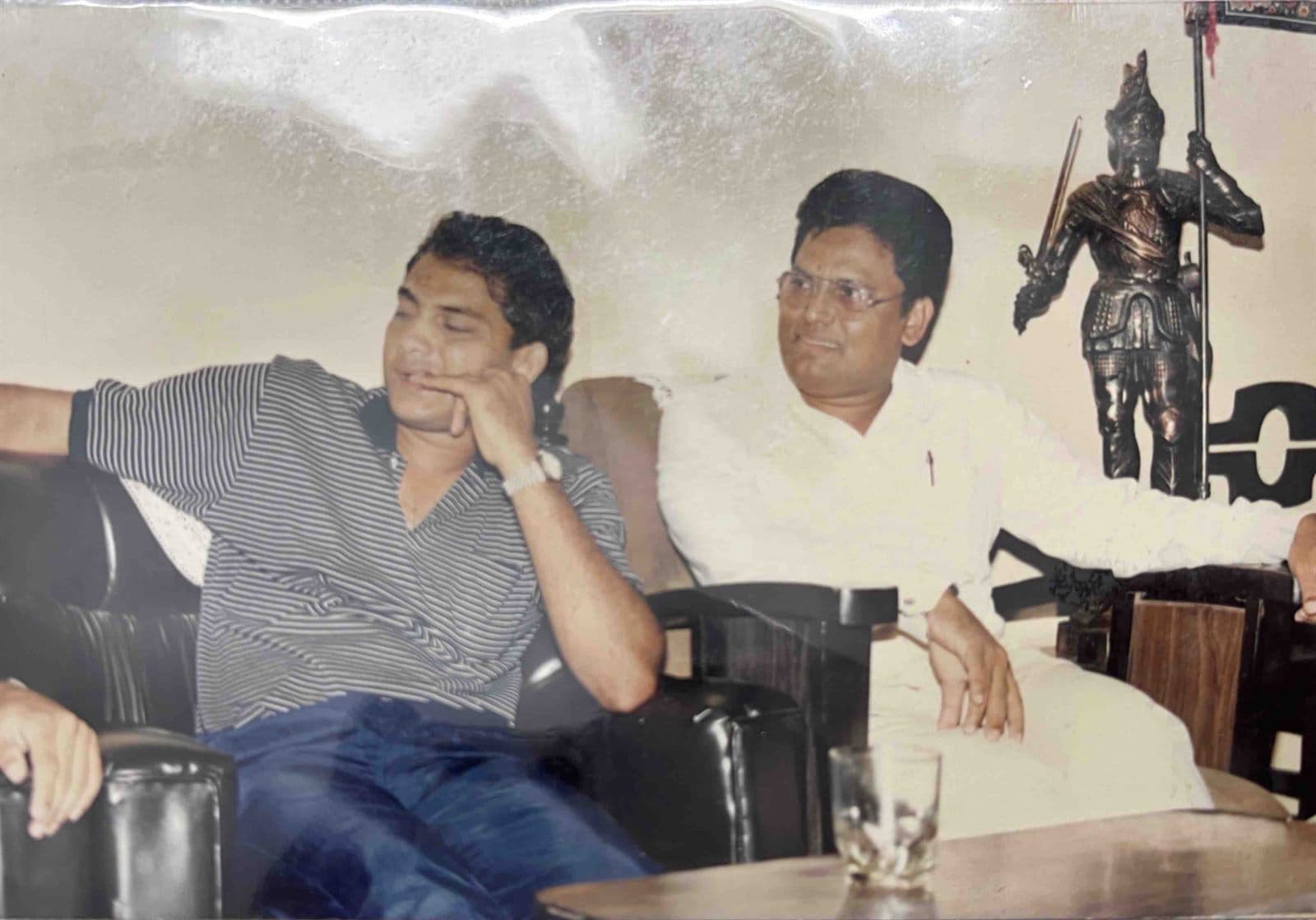 Archival Moment at the Atelier (1980s) - Candid archival capture from the inner sanctum of the historic establishment. | MF.Khan Heritage Archives Visakhapatnam