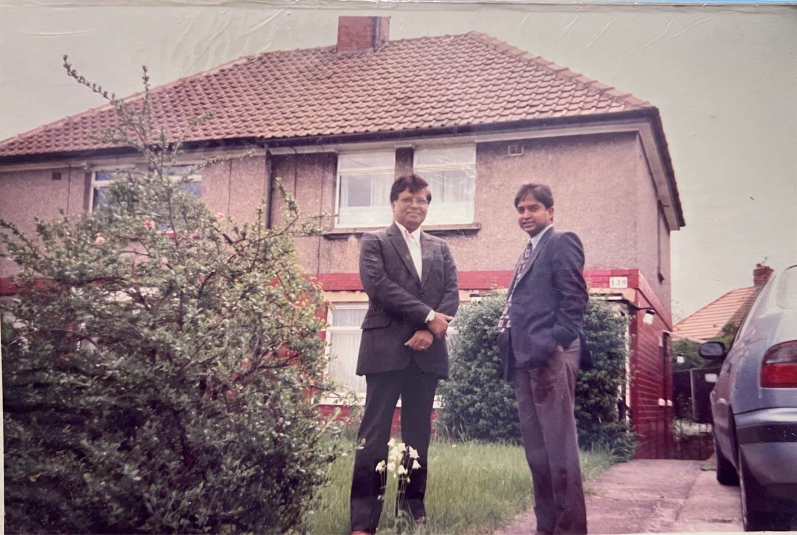 From the Chairman’s Diary: M.A.A.K. in London (1990s) - Chairman Mohammed Ahmed Ali Khan (M.A.A.K.) in London, United Kingdom during an international European textile sourcing and study expedition. | MF.Khan Heritage Archives Visakhapatnam